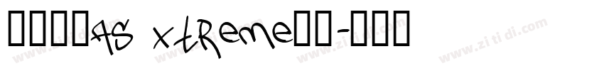 车载字体AS Xtreme脚本字体转换